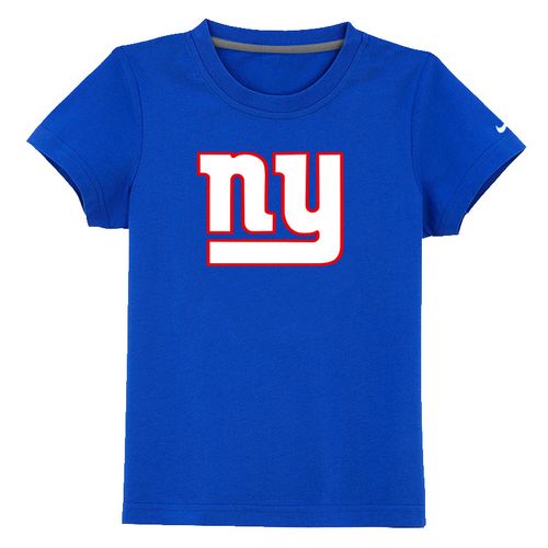 Kids New York Giants Sideline Legend Authentic Logo Blue T-Shirt Cheap