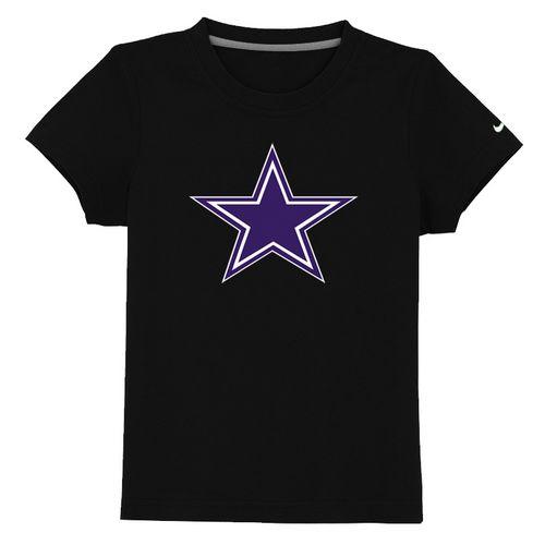 Kids Dallas Cowboys Sideline Legend Authentic Logo Black T-Shirt Cheap