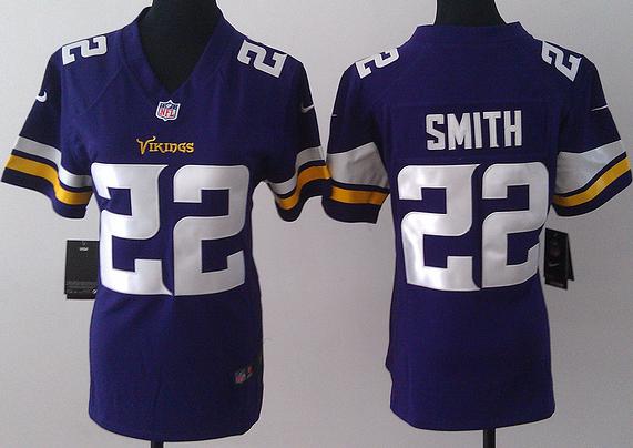 Cheap Women Nike Minnesota Vikings 22 Harrison Smith Purple Jerseys 2013 New Style