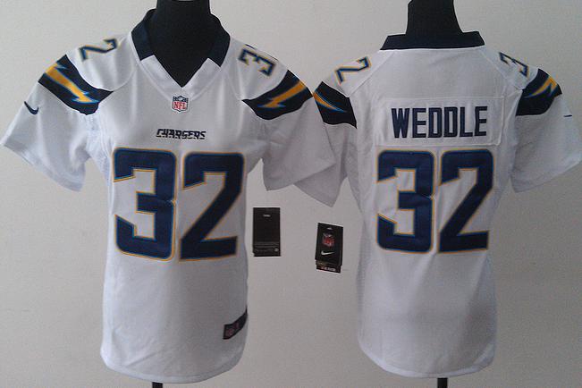 Cheap Women Nike San Diego Chargers 32 Eric Weddle White NFL Jerseys