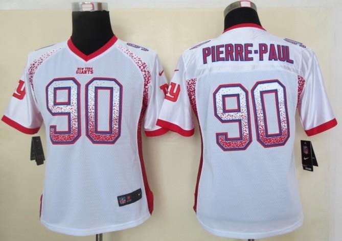 Cheap Women Nike New York Giants 90 Jason Pierre-Paul White Drift Fashion Elite NFL Jerseys
