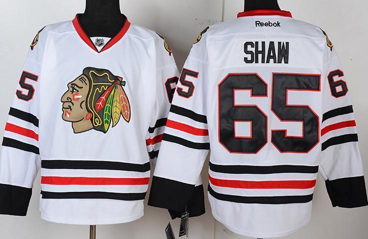 Kids Chicago Blackhawks 65 Andrew Shaw White NHL Jerseys For Sale