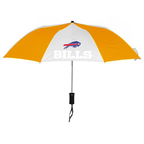 Buffalo Bills White Yellow NFL Folding Umbrella Sale Cheap