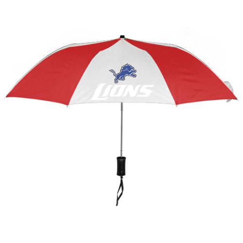 Detroit Lions Red White NFL Folding Umbrella Sale Cheap