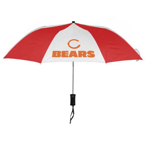 Chicago Bears Red White NFL Folding Umbrella Sale Cheap