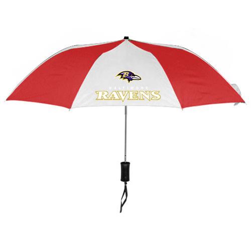 Baltimore Ravens Red White NFL Folding Umbrella Sale Cheap