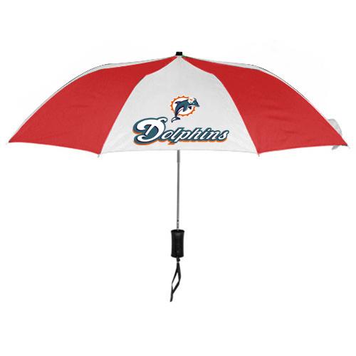 Miami Dolphins Red White NFL Folding Umbrella Sale Cheap