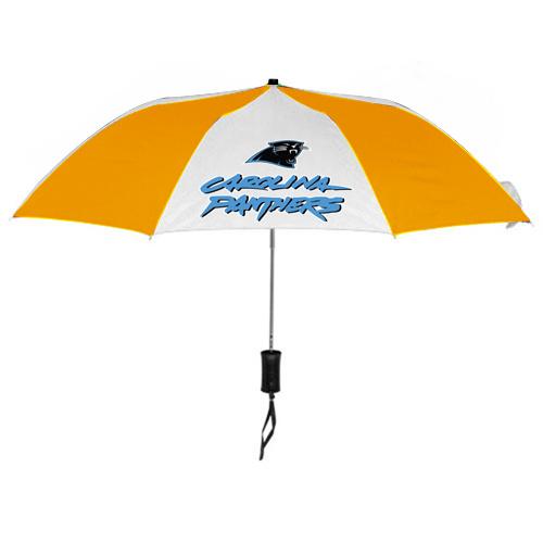 Carolina Panthers White Yellow NFL Folding Umbrella Sale Cheap