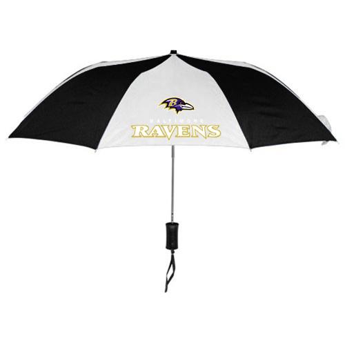 Baltimore Ravens Black White NFL Folding Umbrella Sale Cheap
