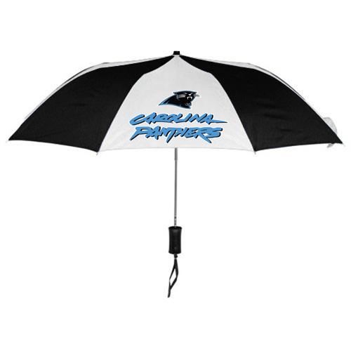 Carolina Panthers Black White NFL Folding Umbrella Sale Cheap