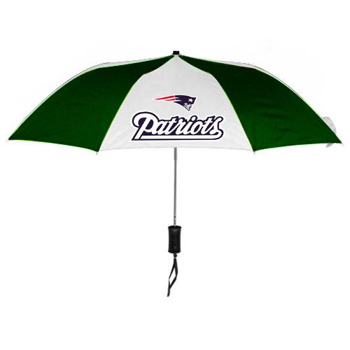 New England Patriots White Green NFL Folding Umbrella Sale Cheap