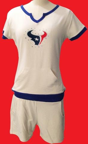Cheap Women Nike Houston Texans White NFL Sport Suit