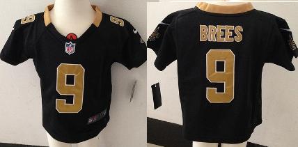 Baby Nike New Orleans Saints 9 Drew Brees Black NFL Jersey For Cheap