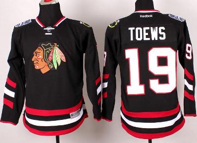 Kids Chicago Blackhawks 19 Jonathan Toews Black 2014 Stadium Series NHL Jersey For Sale