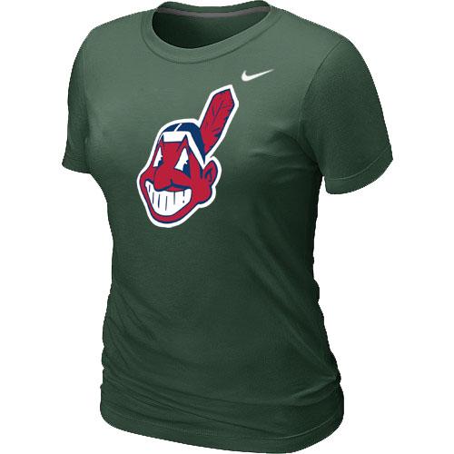 Cheap Women Nike Cleveland Indians Heathered Nike D.Green Blended MLB T-Shirt