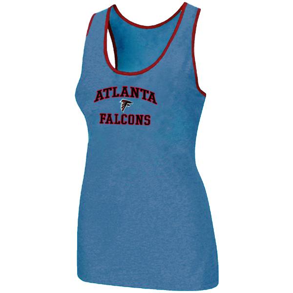 Cheap Women Nike NFL Atlanta Falcons Heart & Soul Tri-Blend Racerback stretch Tank Top L.Blue