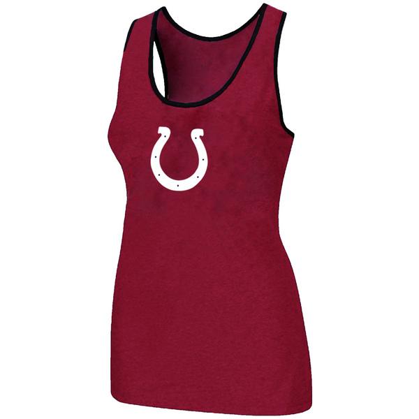 Cheap Women Nike NFL Indianapolis Colts Ladies Big Logo Tri-Blend Racerback stretch Tank Top Red