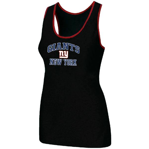 Cheap Women Nike NFL New York Giants Heart & Soul Tri-Blend Racerback stretch Tank Top Black