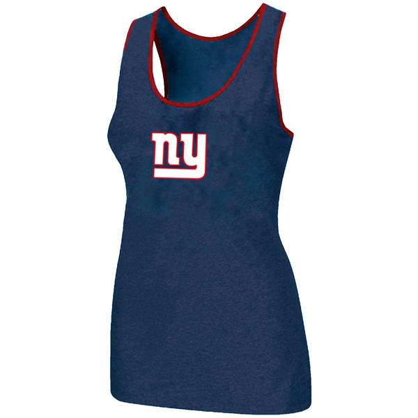 Cheap Women Nike NFL New York Giants Ladies Big Logo Tri-Blend Racerback stretch Tank Top Blue