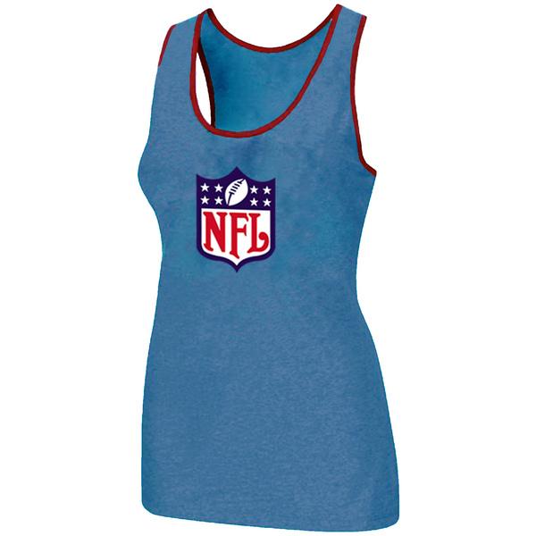 Cheap Women Nike NFL Ladies Big Logo Tri-Blend Racerback stretch Tank Top L.Blue