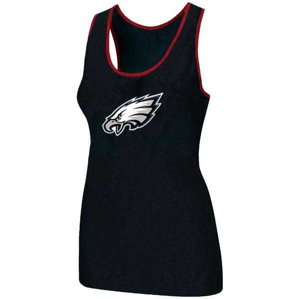 Cheap Women Nike NFL Philadelphia Eagles Ladies Big Logo Tri-Blend Racerback stretch Tank Top Black
