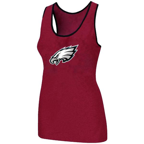 Cheap Women Nike NFL Philadelphia Eagles Ladies Big Logo Tri-Blend Racerback stretch Tank Top Red