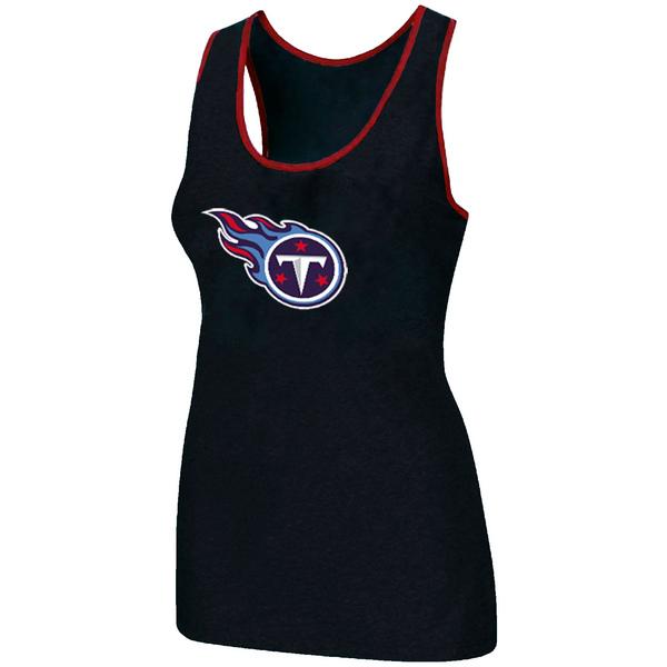Cheap Women Nike NFL Tennessee Titans Ladies Big Logo Tri-Blend Racerback stretch Tank Top Black