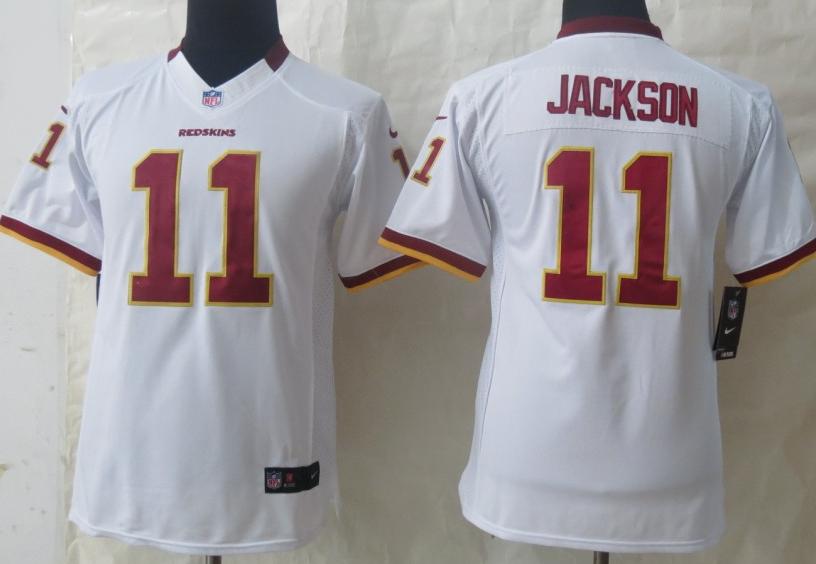 Kids Nike New Washington Redskins 11 DeSean Jackson White Limited NFL Jerseys Cheap