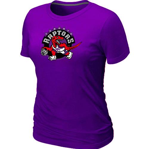 Cheap NBA Toronto Raptors Big & Tall Primary Logo Purple Women's T-Shirt