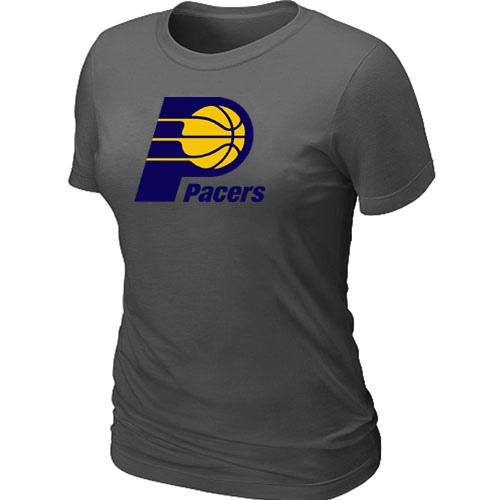 Cheap NBA Indiana Pacers Big & Tall Primary Logo D.Grey Women's T-Shirt