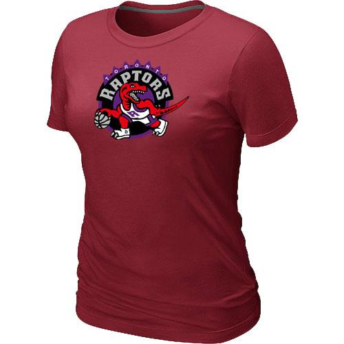 Cheap NBA Toronto Raptors Big & Tall Primary Logo Red Women's T-Shirt