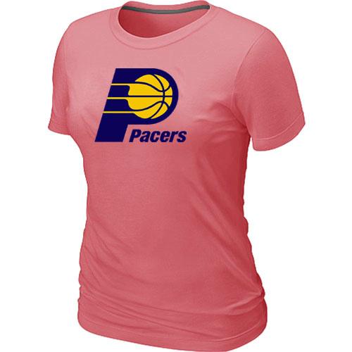 Cheap NBA Indiana Pacers Big & Tall Primary Logo Pink Women's T-Shirt