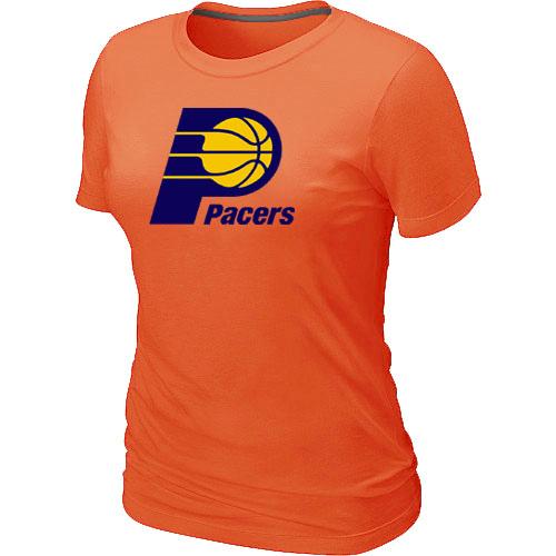 Cheap NBA Indiana Pacers Big & Tall Primary Logo Orange Women's T-Shirt