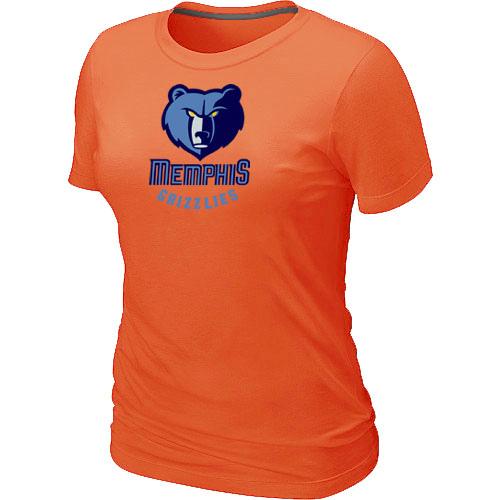 Cheap NBA Memphis Grizzlies Big & Tall Primary Logo Orange Women's T-Shirt