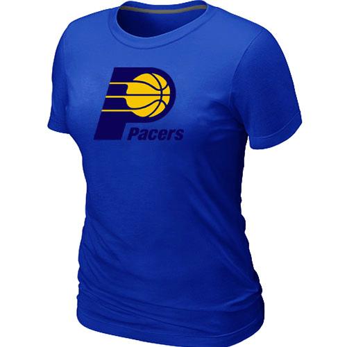 Cheap NBA Indiana Pacers Big & Tall Primary Logo Blue Women's T-Shirt