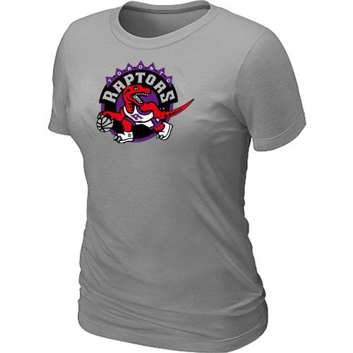 Cheap NBA Toronto Raptors Big & Tall Primary Logo L.Grey Women's T-Shirt