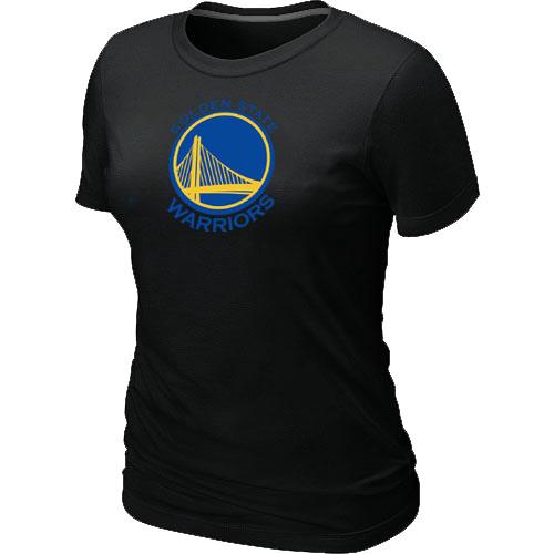 Cheap NBA Golden State Warriors Big & Tall Primary Logo Black Women's T-Shirt