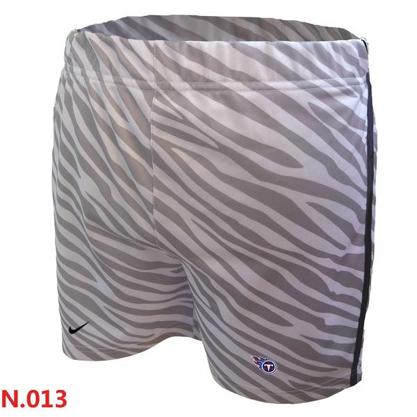 Cheap NFL Tennessee Titans Nike Embroidered team logo women Zebra stripes Shorts