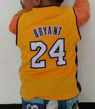 Baby Los Angeles Lakers 24 Kobe Bryant Yellow NBA Jersey For Cheap