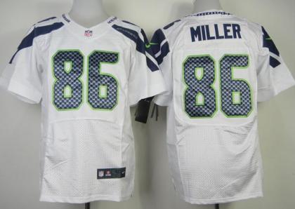 Nike Seattle Seahawks #86 Zach Miller Elite White NFL Jerseys Cheap