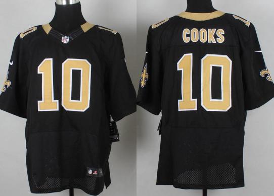 Nike New Orleans Saints 10 Brandin Cooks Black Elite NFL Jerseys Cheap