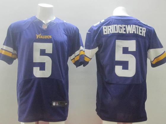 Nike Minnesota Vikings 5 Teddy Bridgewater Purple Elite NFL Jerseys Cheap