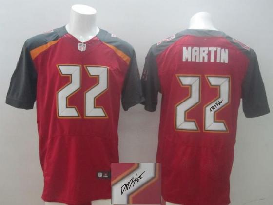 Nike Tampa Bay Buccaneers 22 Doug Martin Red Signed Elite NFL Jerseys Cheap