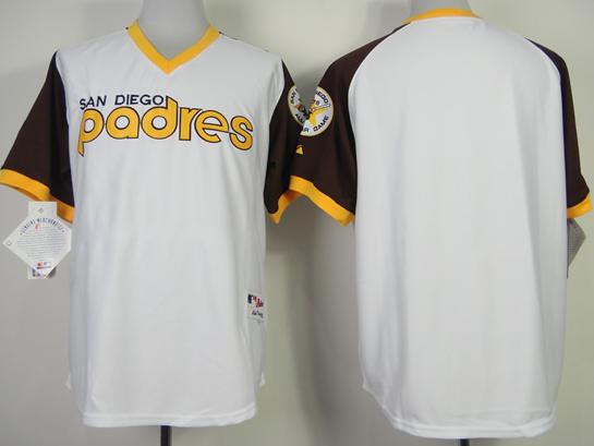 San Diego Padres Blank 1978 Turn Back The Clock White MLB Jersey Cheap