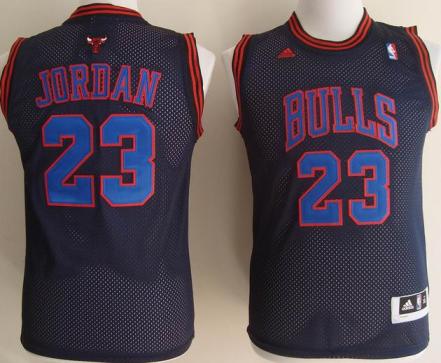Kids Chicago Bulls 23 Michael Jordan Black NBA Jerseys Purple Number Cheap