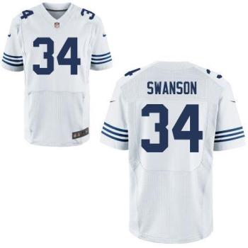 Nike Indianapolis Colts 34 Daxton Swanson White Elite NFL Jerseys Cheap