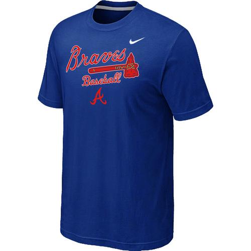 Nike MLB Atlanta Braves 2014 Home Practice T-Shirt - Blue Cheap