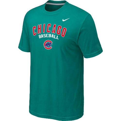 Nike MLB Chicago Cubs 2014 Home Practice T-Shirt - Green Cheap
