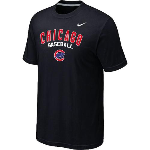 Nike MLB Chicago Cubs 2014 Home Practice T-Shirt - Black Cheap