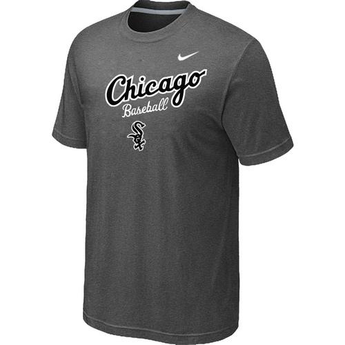 Nike MLB Chicago White Sox 2014 Home Practice T-Shirt - Dark Grey Cheap